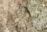 Stilbite Crystals and Micro Apophyllite on Heulandite - India #348320-1